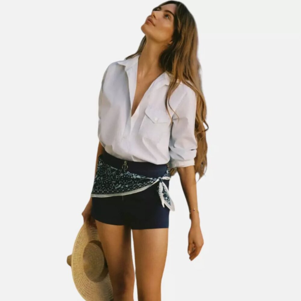 Brand New Maeve Zippered Micro Shorts